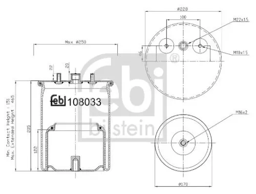 Bellow, air suspension