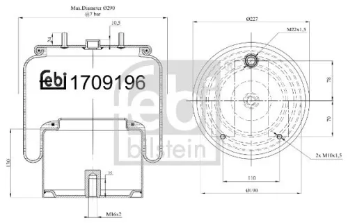 Bellow, air suspension
